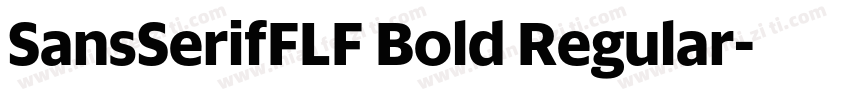 SansSerifFLF Bold Regular字体转换